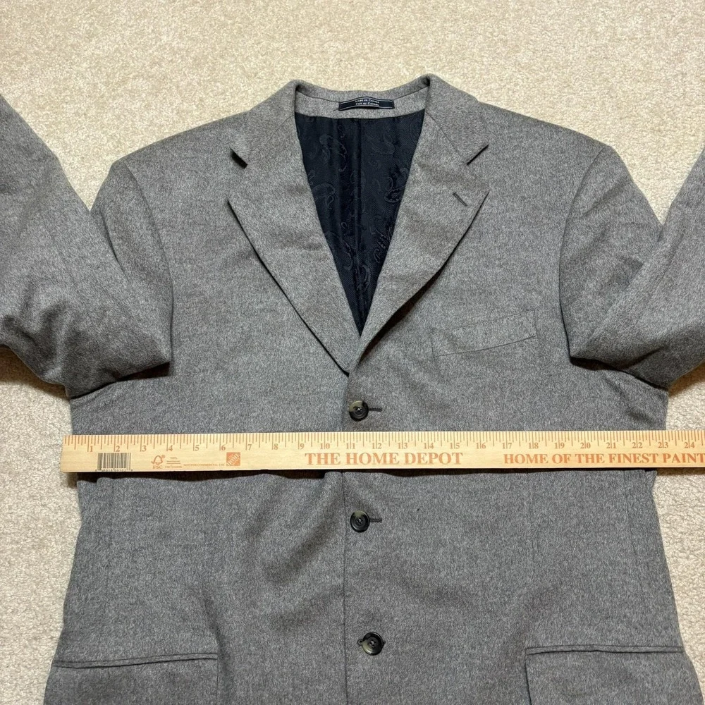 Arnold Brant Blazer Mens 46 Gray‎ Cashmere Mink Sport Coat Made Canada